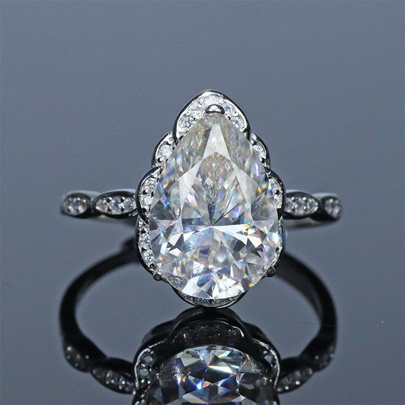 〔R468〕5ct モアサナイト sv925 リング フリーサイズ 指輪 moissanite