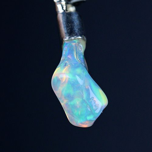 〔J 368-13〕エチオピアンオパール ピンクトルマリン sv 925 宝石質原石ペンダントトップ opal tourmaline
