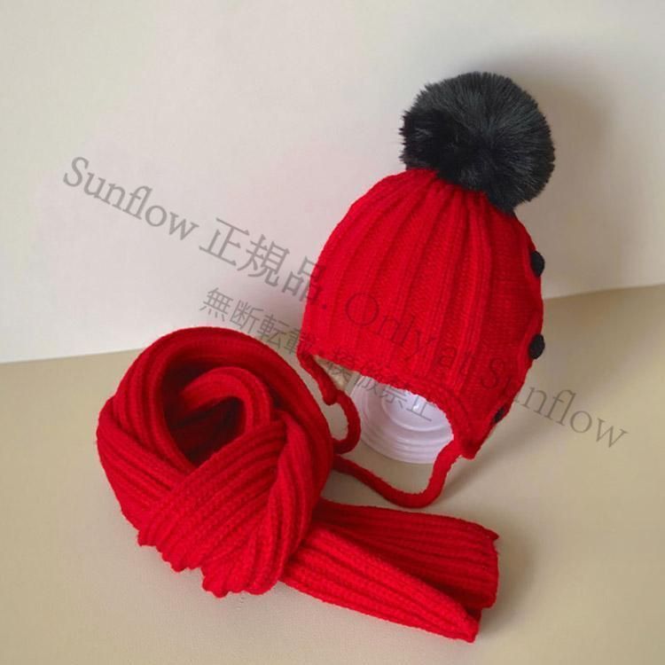 新品ニットマフラーニット帽セット pmypa01.jpg