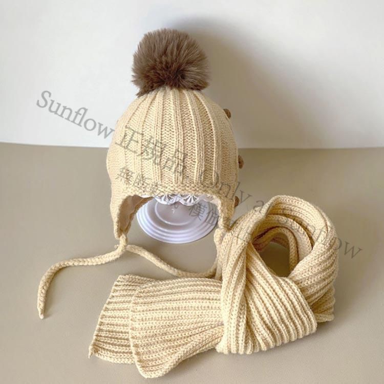 新品ニットマフラーニット帽セット マフラー ニット帽 2点セット ニットキャップ レディース 防寒