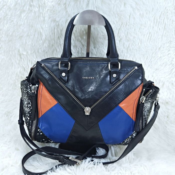 ディーゼル DIESEL LE-ZIPPER ダメージ加工 2way クロスボディ