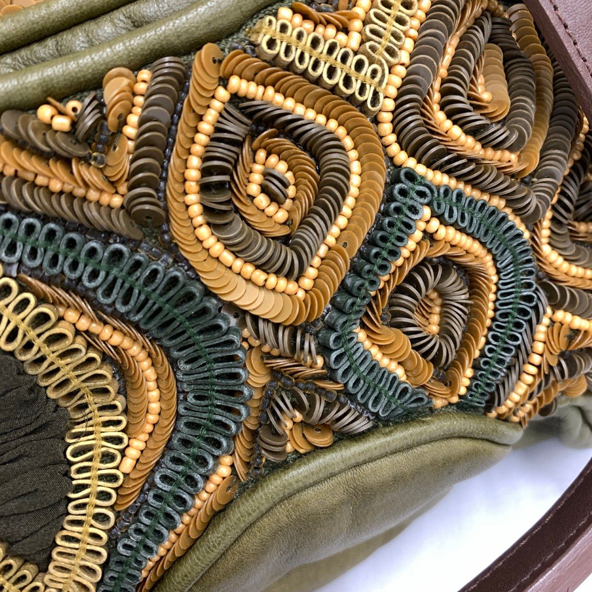 JAMINPUECH ジャマンピュエッシュ トートバッグ スパンコール レザー