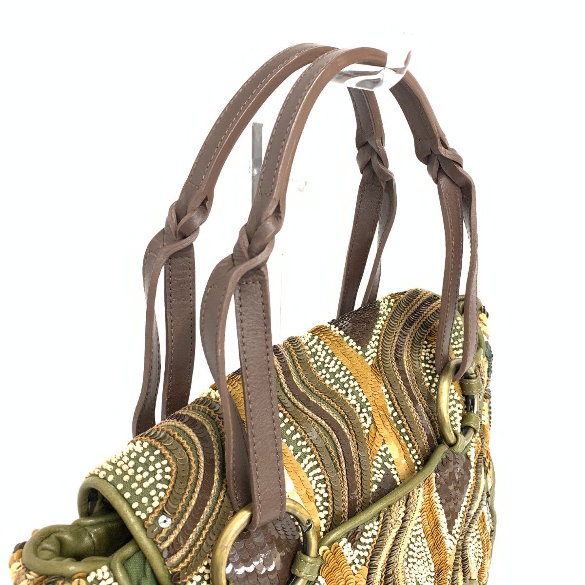 JAMINPUECH ジャマンピュエッシュ トートバッグ スパンコール レザー