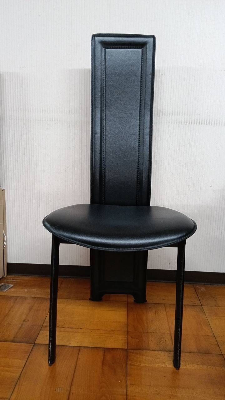 椅子 黒 ダイニングチェア ハイバックチェア