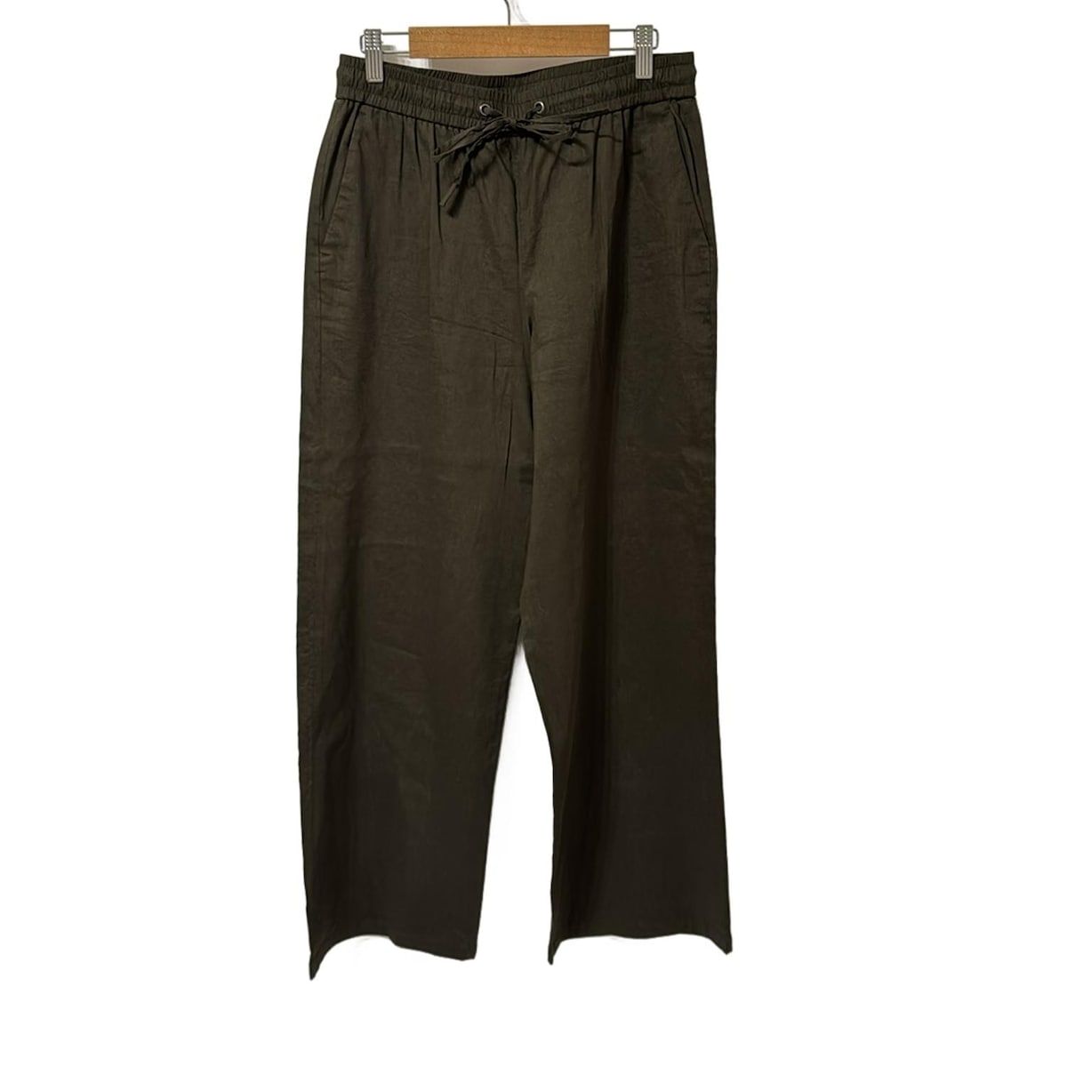 theory luxe セオリーリュクス パンツ サイズ40 M レディース - カーキ フルレングス ウエストゴム