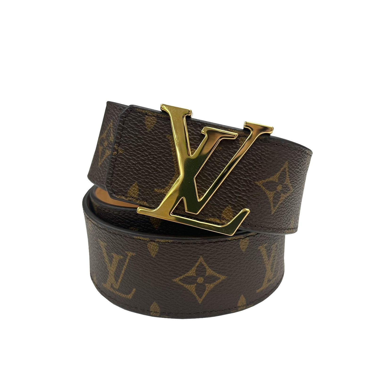 LOUIS VUITTON ルイヴィトン サンチュール LVイニシャル M9608 AC2109 モノグラム ベルト LVバックル ゴールド金具 メンズ お洒落 人気 定番 お出掛け ブランドギャラリー心斎橋店