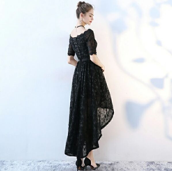 L ブラック 半袖ドレス パーティードレス 大きいサイズ ドレス 結婚式 20代 パーティードレス 30代 ブラックフォーマル 二次会 披露宴 発表会 演奏会 d9292f0