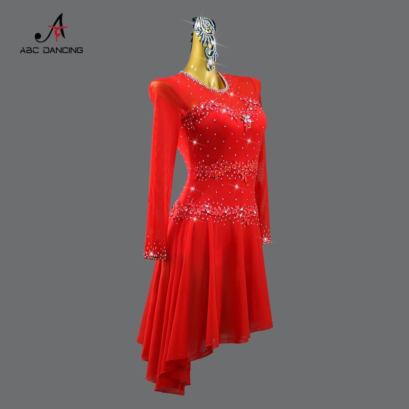 感 社交ダンス ドレス レディース 競技用 ステージ 舞台衣装 発表会 ダンスウェア ラテン サンバ ルンバ チャチャ ワルツ タンゴ モダンダンス パーティー 演出服 フラメンコ ベリーダンス フォーマルドレス P-154