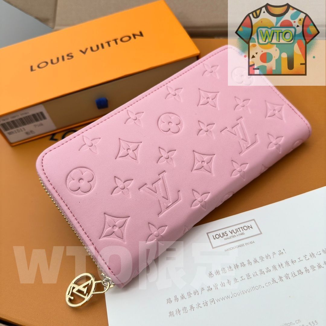 LVルイ・ヴィトン/財布はパッドMonogramエンボス模様の小羊の皮で縫製