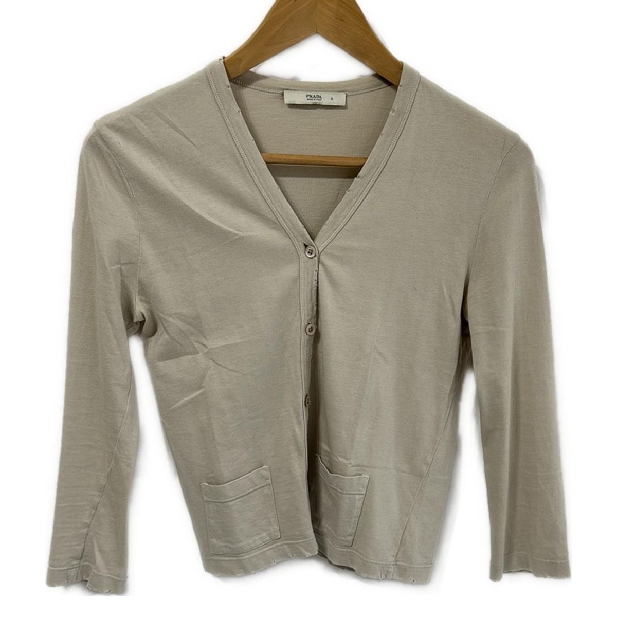 PRADA プラダ カーディガン サイズS レディース - ライトブラウン ショート丈