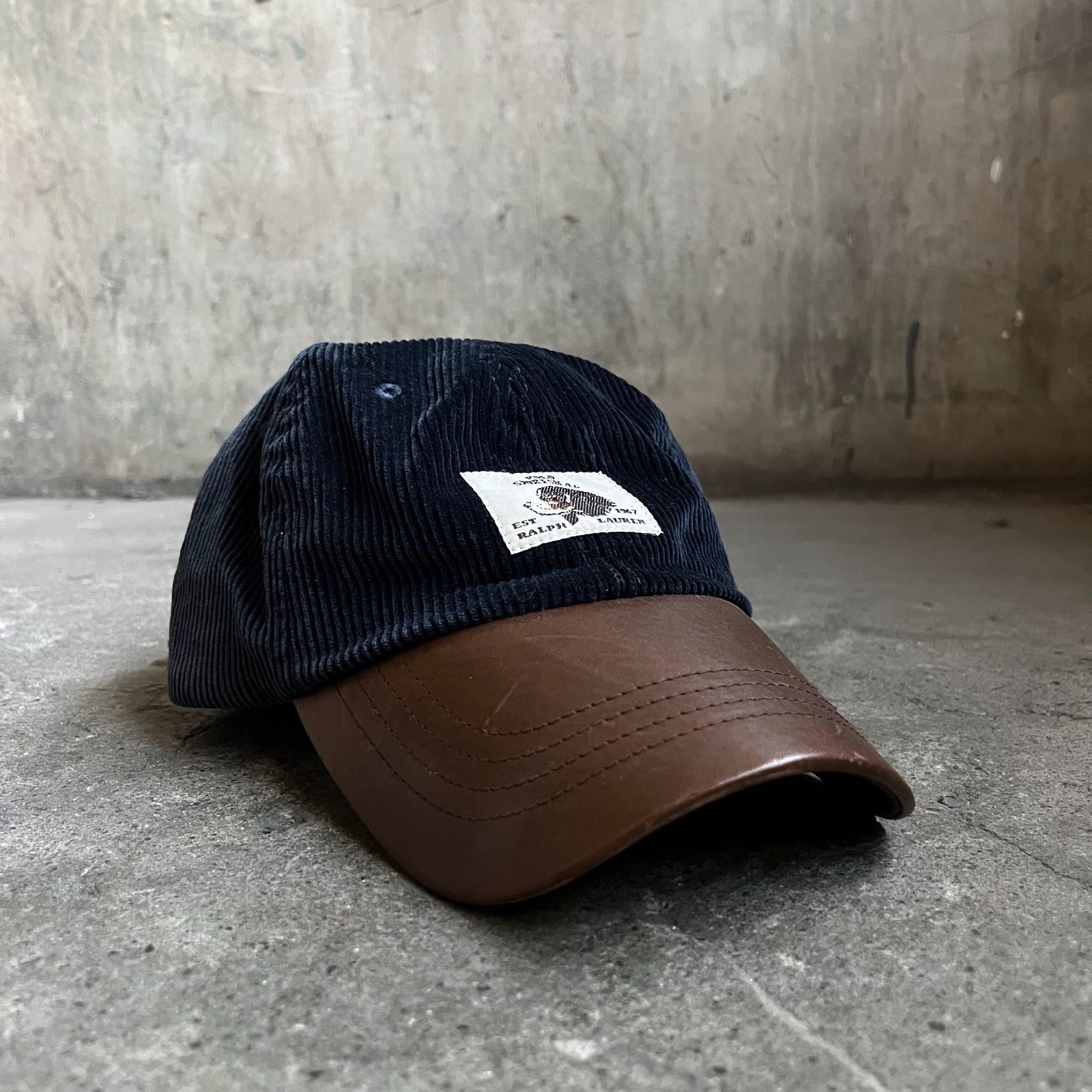 POLO COUNTRY SPORTSMAN CAP ポロカントリー スポーツマンキャップ レザー コーデュロイ HUNTING DOG Ralph Lauren ラルフローレン 帽子