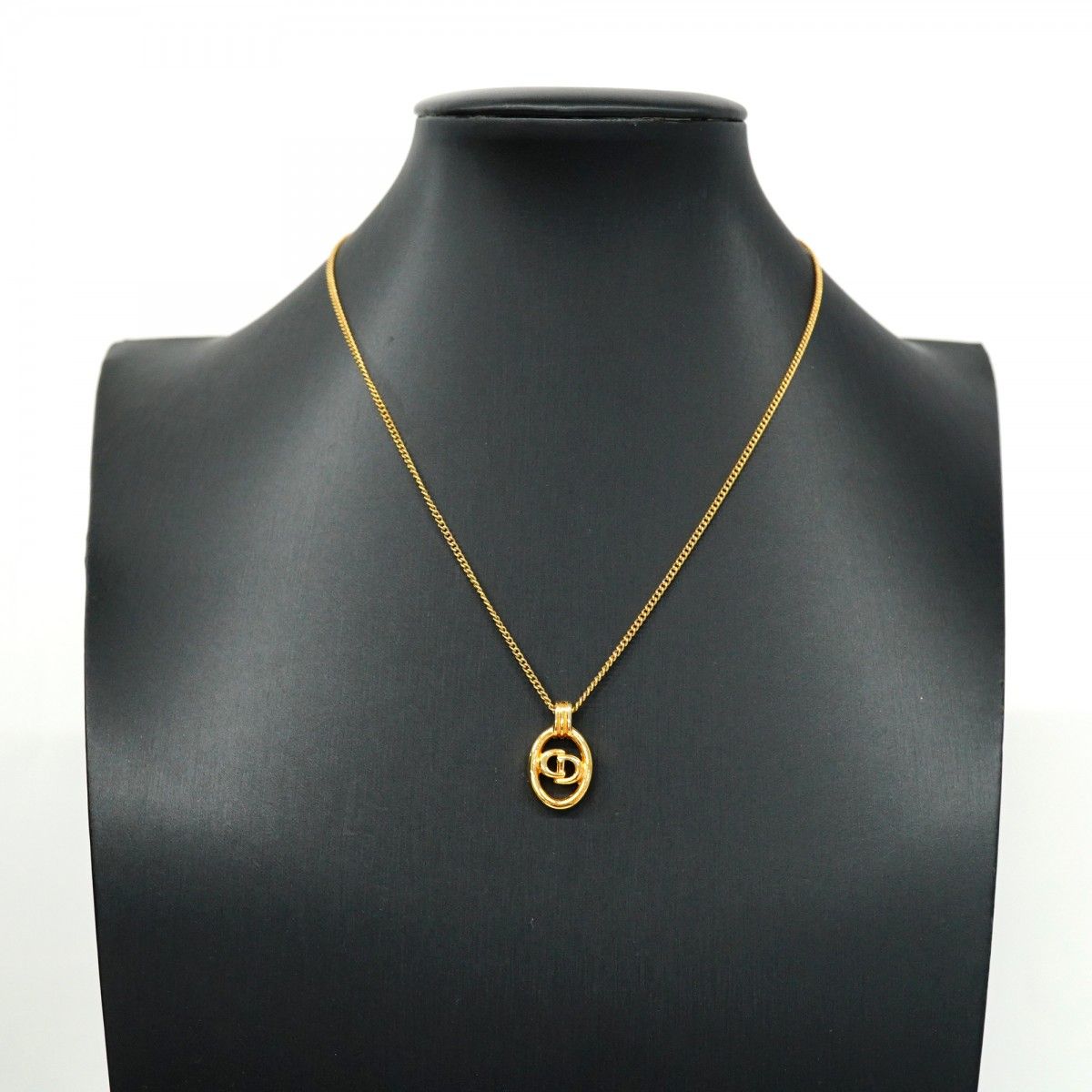 ☆SALE【5jmb0652】クリスチャンディオール ネックレス CDロゴ  