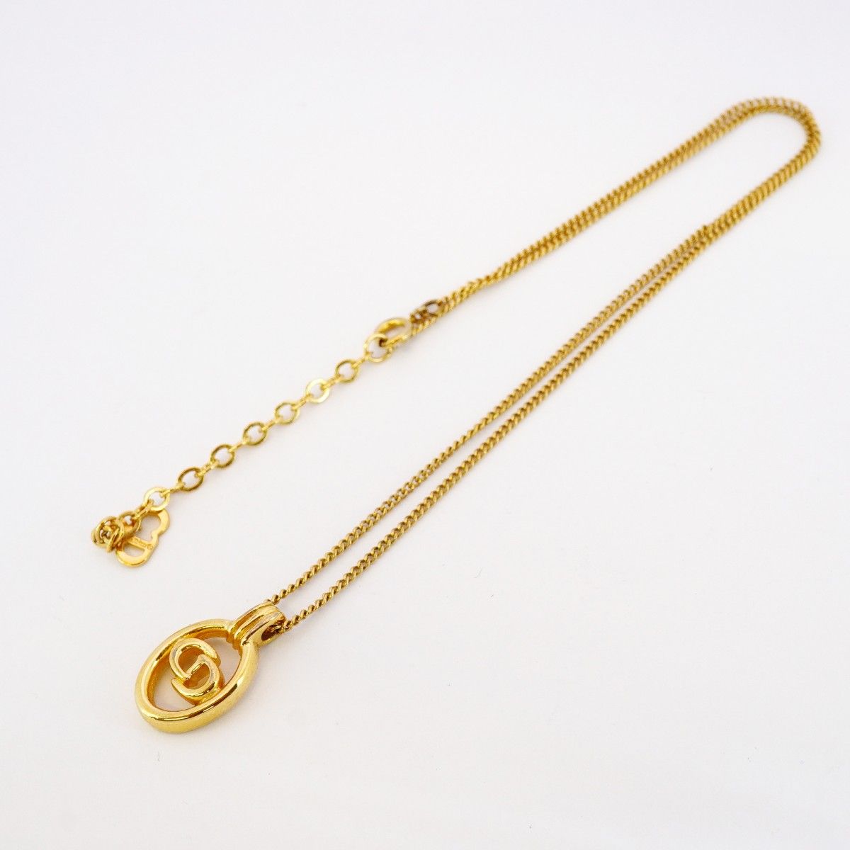 ☆SALE【5jmb0652】クリスチャンディオール ネックレス CDロゴ  