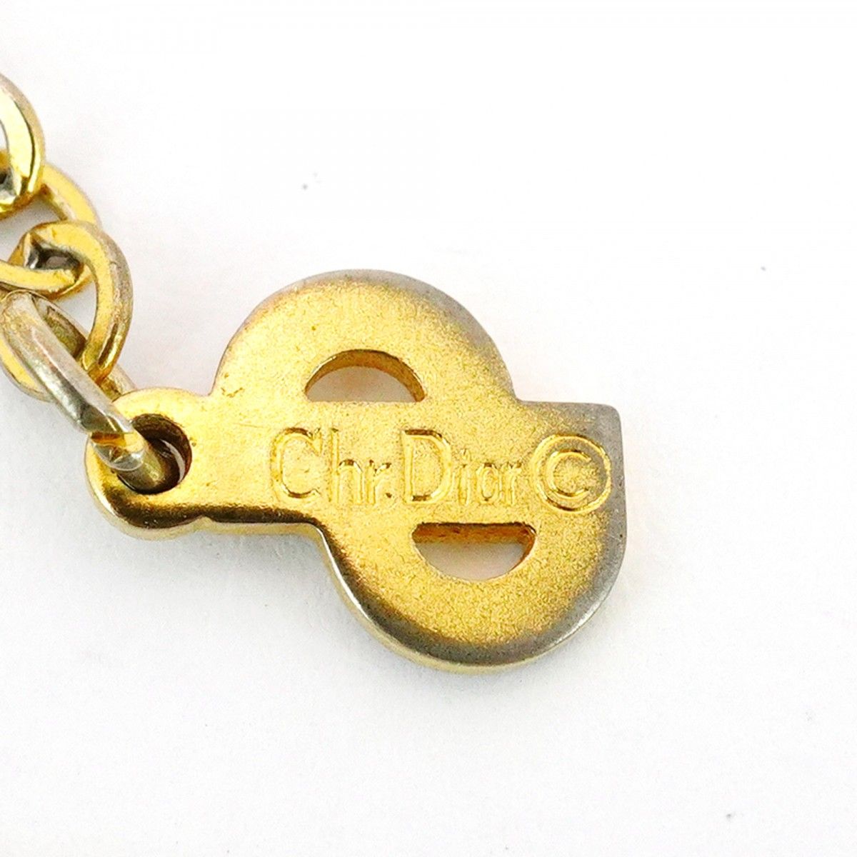 ☆SALE【5jmb0663】クリスチャンディオール ネックレス ディオールロゴ  