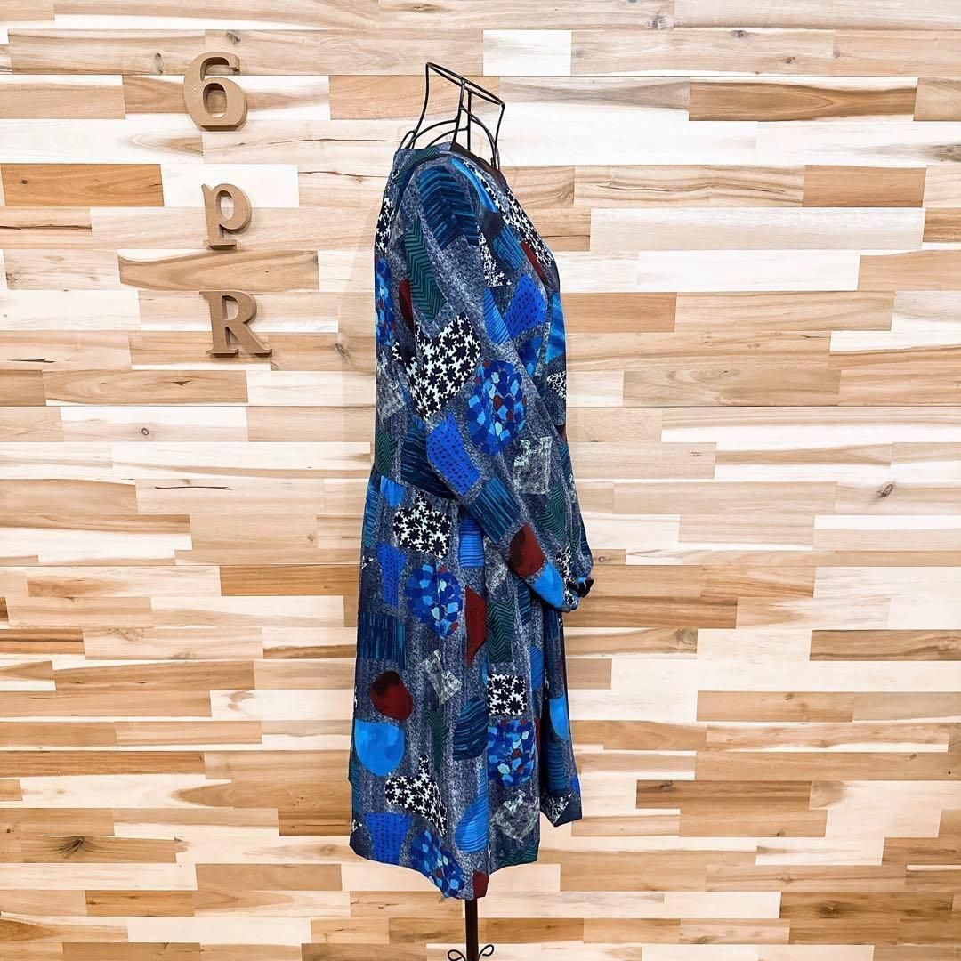 未使用タグ付き】ポールスミス ロングワンピース 総柄 アート Aライン