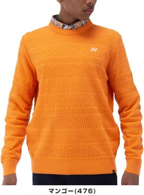 種類6：ホワイト(011)/3L ヨネックス クルーネック セーター ゴルフ