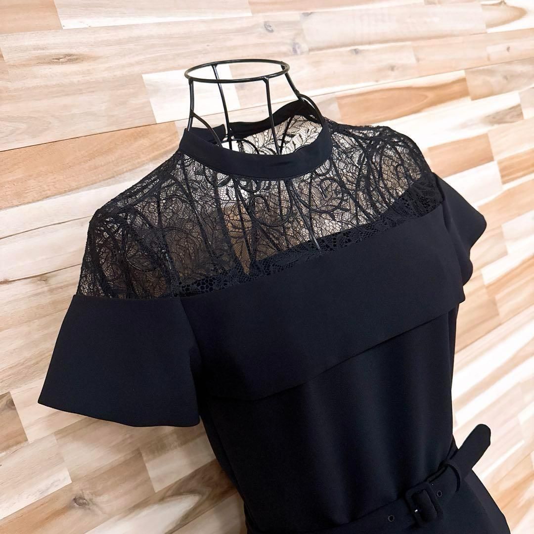 フレイアイディー】レース ドッキング ドレス ワンピース パーティ