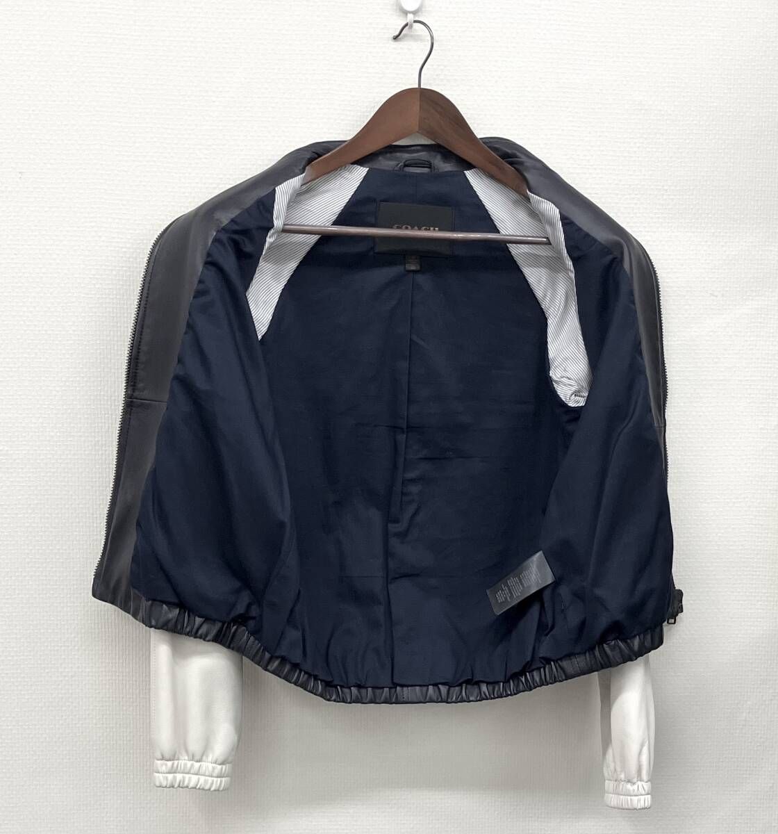COACH コーチ F 85583 シングルライダース バイ レザー ジャケット 革ジャン サイズS