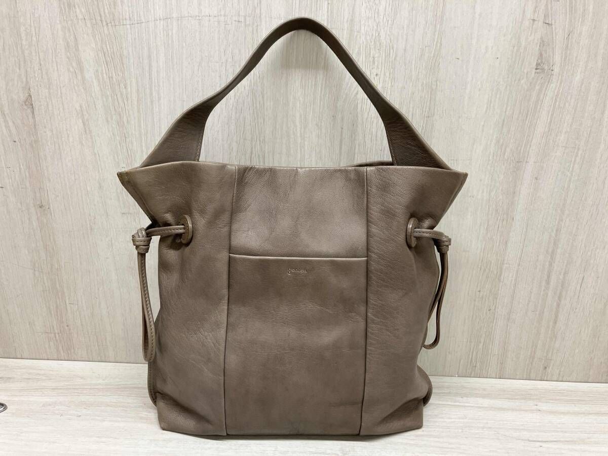 genten ソーロ ワンショルダーバッグ トートバッグ オリーブ