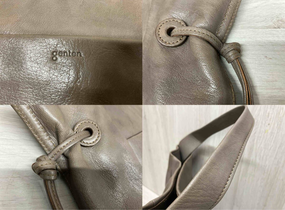 生産完了品 genten ソーロ ワンショルダーバッグ トートバッグ オリーブ