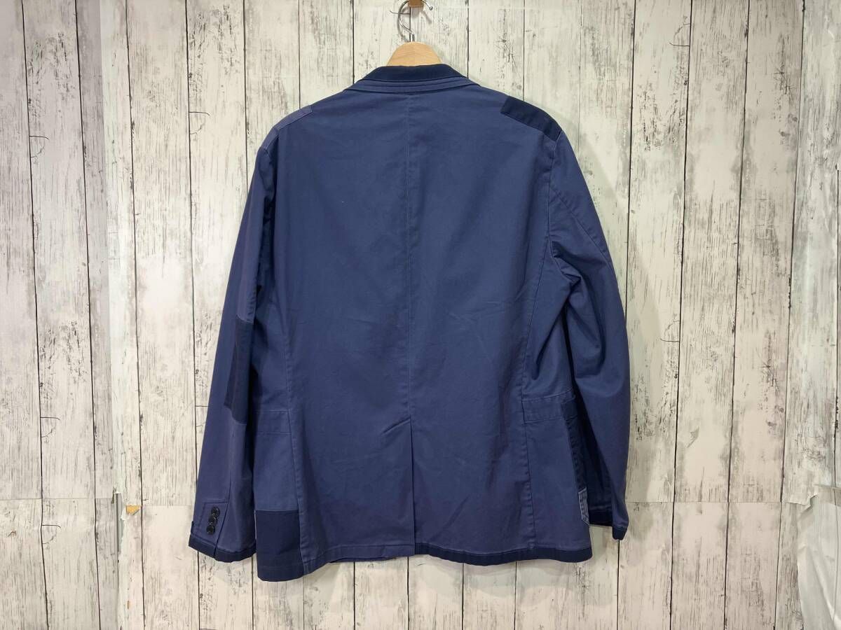 RALPH LAUREN ラルフローレン PATCHWORK パッチワーク コットン テーラードジャケット ネイビー Lサイズ ジャケット アメカジ