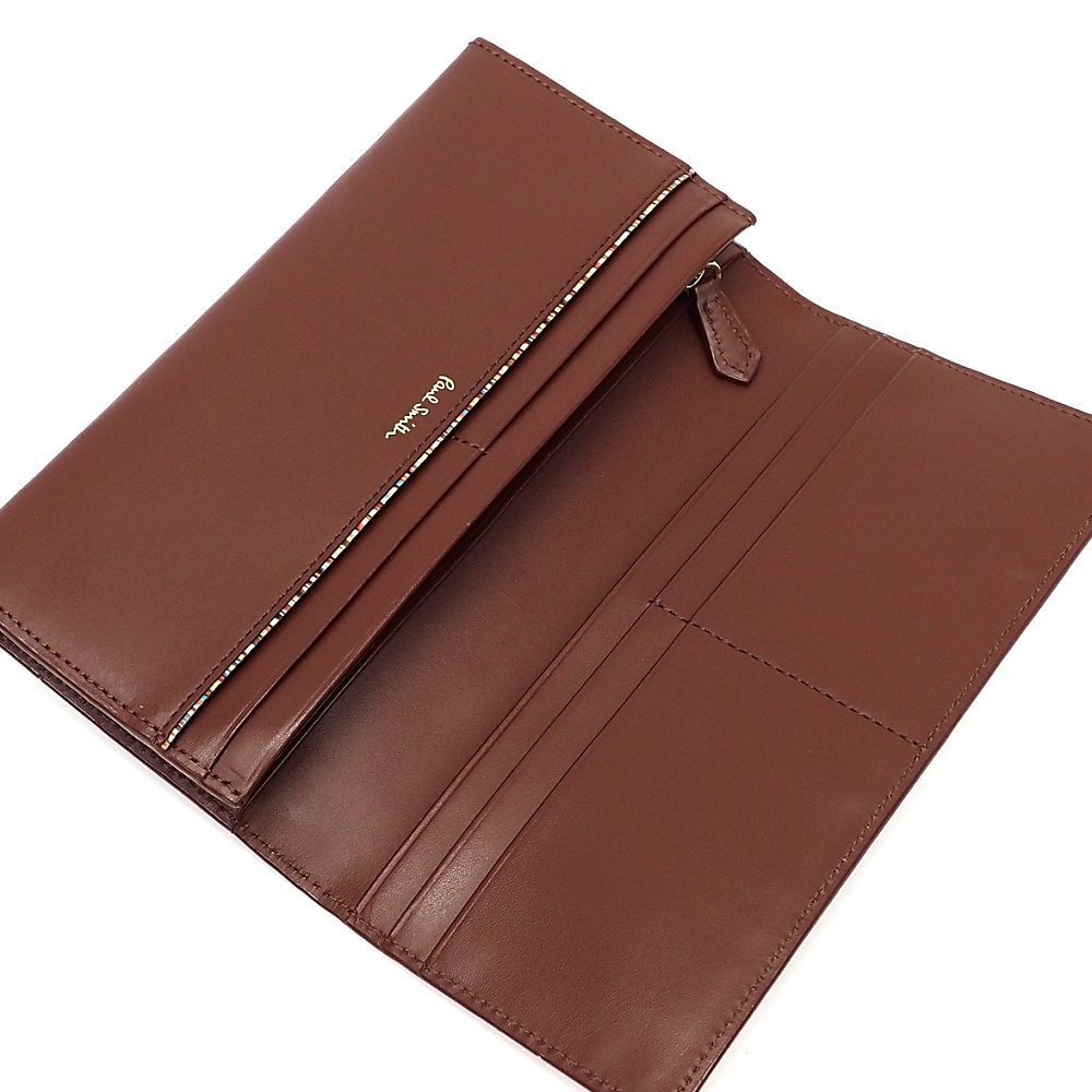 未使用品 Paul Smith マーケトリーストライプラビット レザー