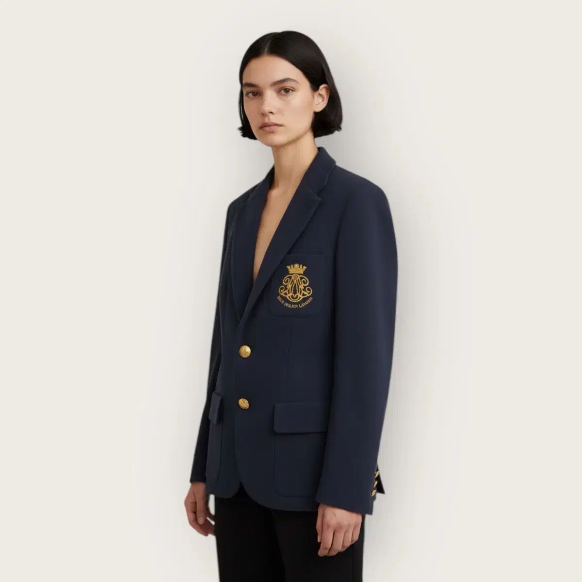 4 POLO RALPH LAUREN ロゴ クレスト スウェット ブレーザー