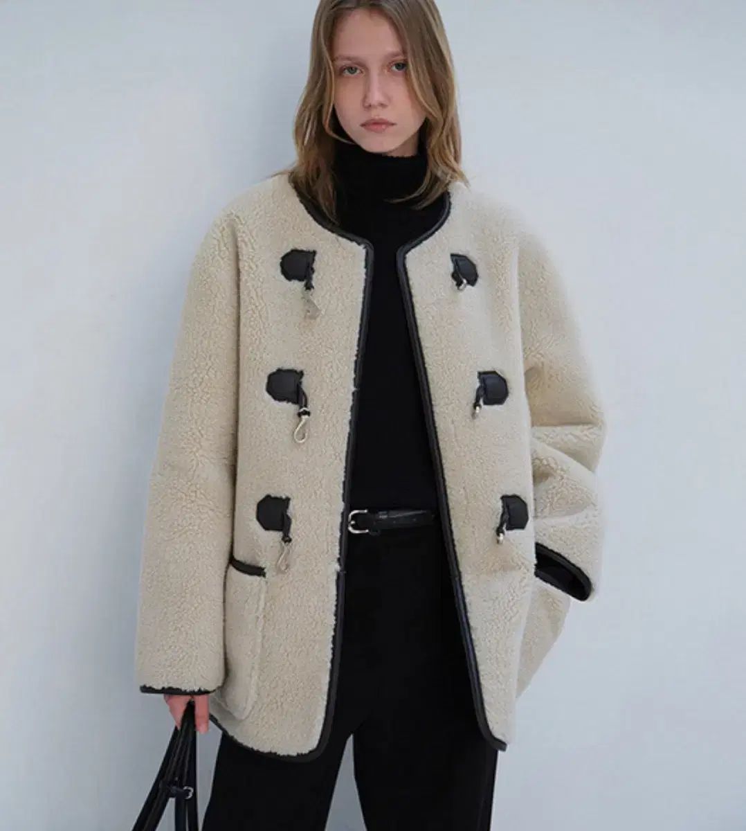 ダンスト ムートン Shearling ジャケット クリーム Sサイズ