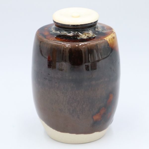 肩衝茶入 桶谷定一作 茶入れ 茶道具 ツボ 作家 ww