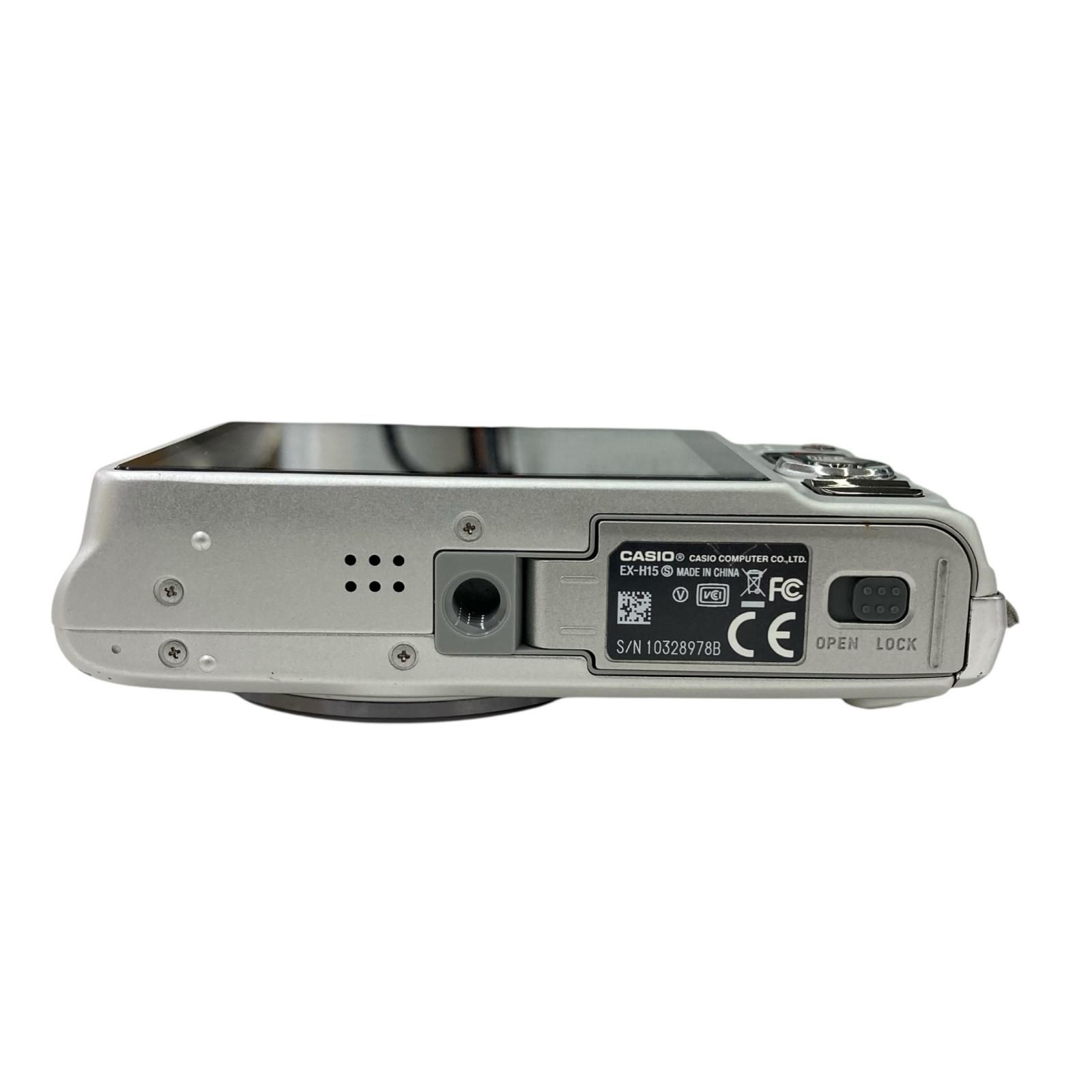 カメラ 186000 現状品 CASIO カシオ EXILIM エクシリム EX-H15 シルバー