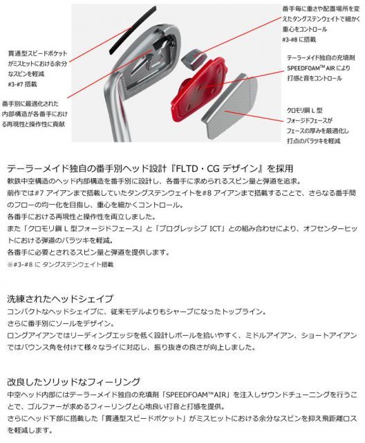 テーラーメイド 2024 P770 アイアン N.S.PRO MODUS3 105 シャフト 5本