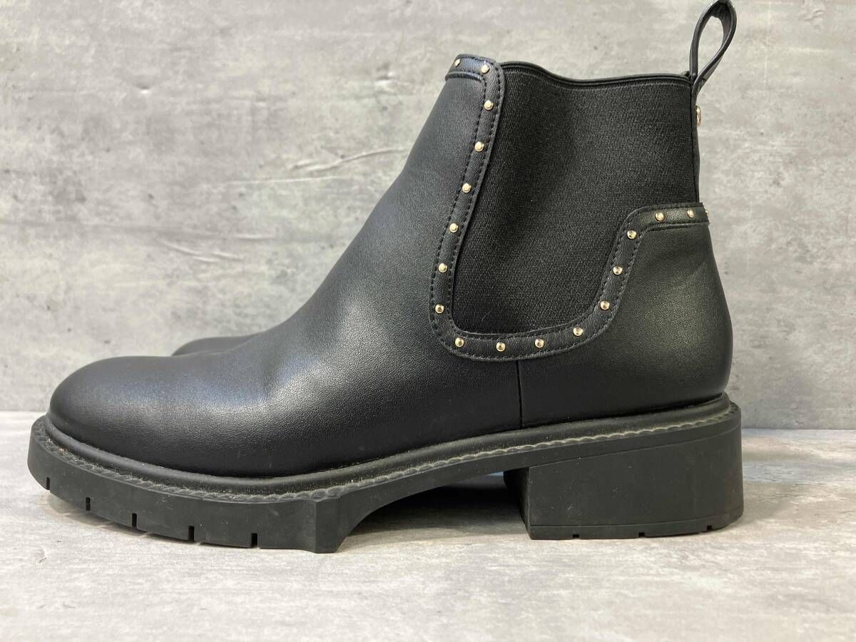 COACH C 5773 side Gore boots サイドゴアブーツ EU 38.5 ブラック 状態B コーチ