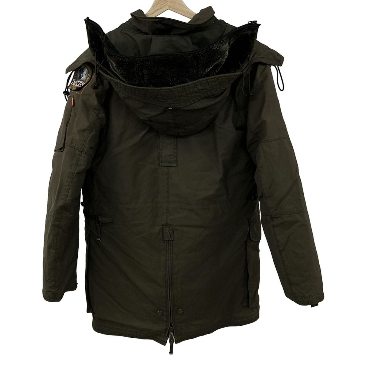 PARAJUMPERS パラジャンパーズ コート サイズMEDIUM M メンズ カーキ 冬物 ジップアップ