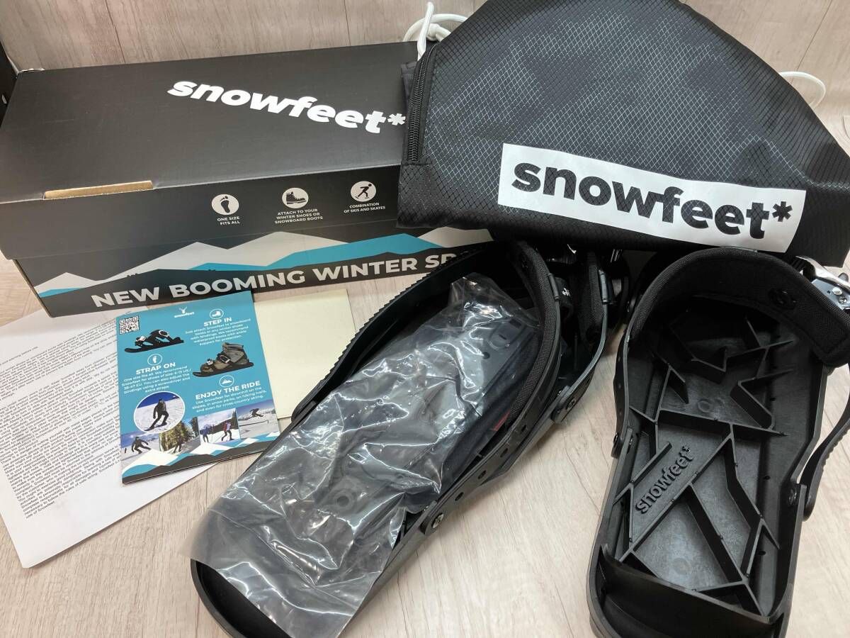 snowfeet ショートスキー 収納バッグ付き スノーフィート スキー スキー板