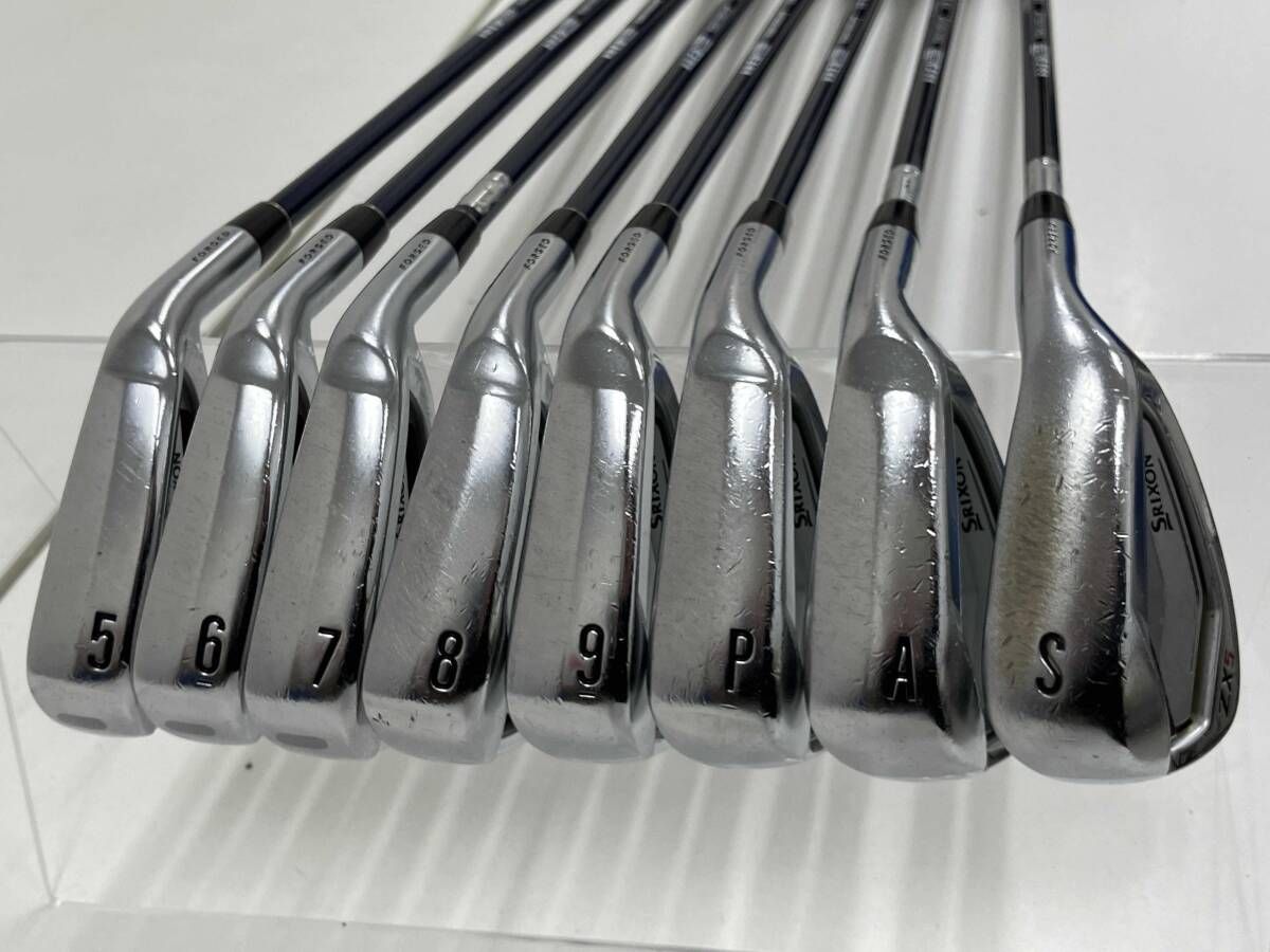 だいやん出品 DUNLOP SRIXON ZX5 アイアンセット 5-9,P,A,S 8本セット Diamana ZX 60