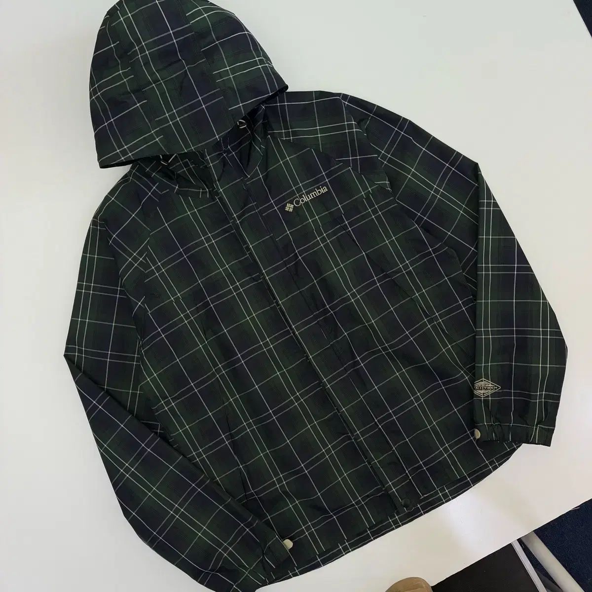 Columbia コロンビア オムニテック チェック ウィンドブレーカー ジャケット