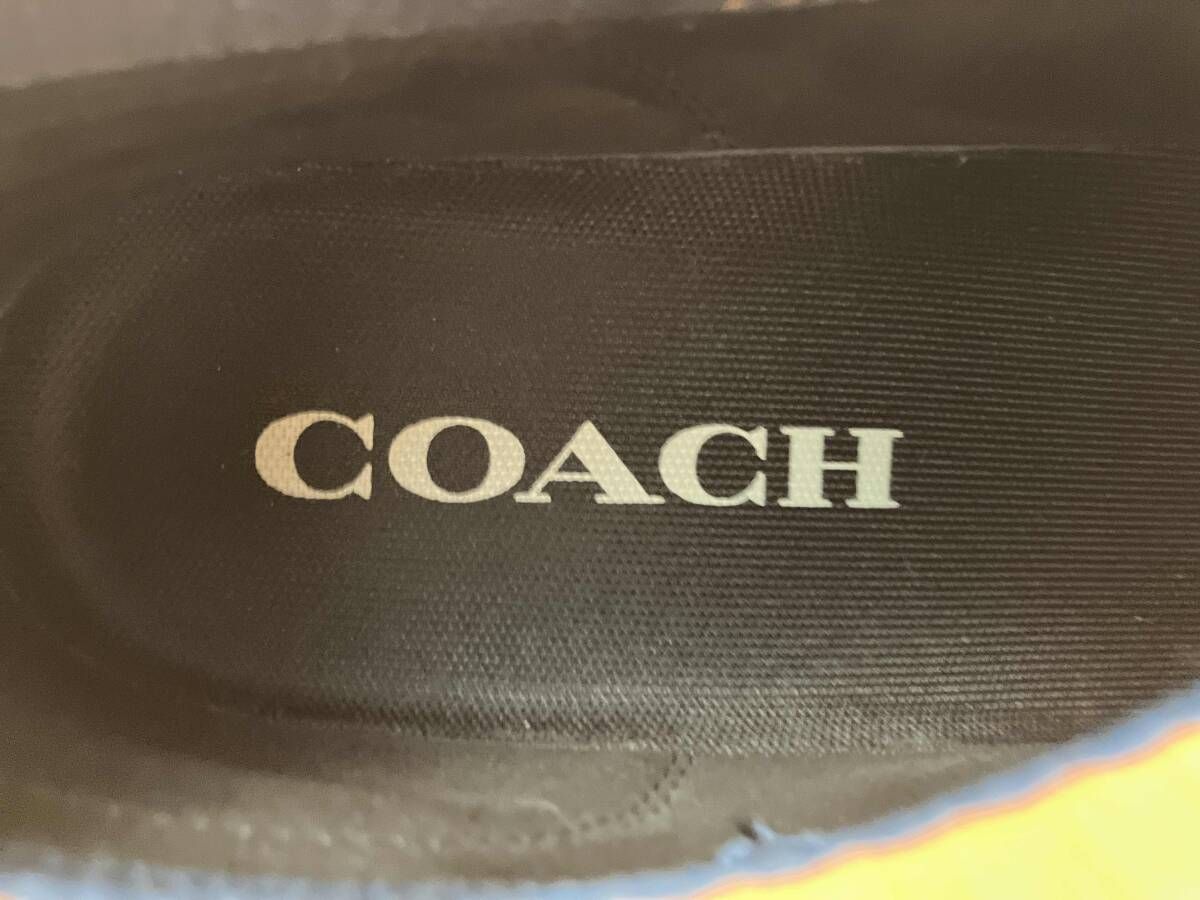  COACH G 4914 multi color sneaker マルチ スニーカー EU 43 ネイビー×オレンジ コーチ その他 小物