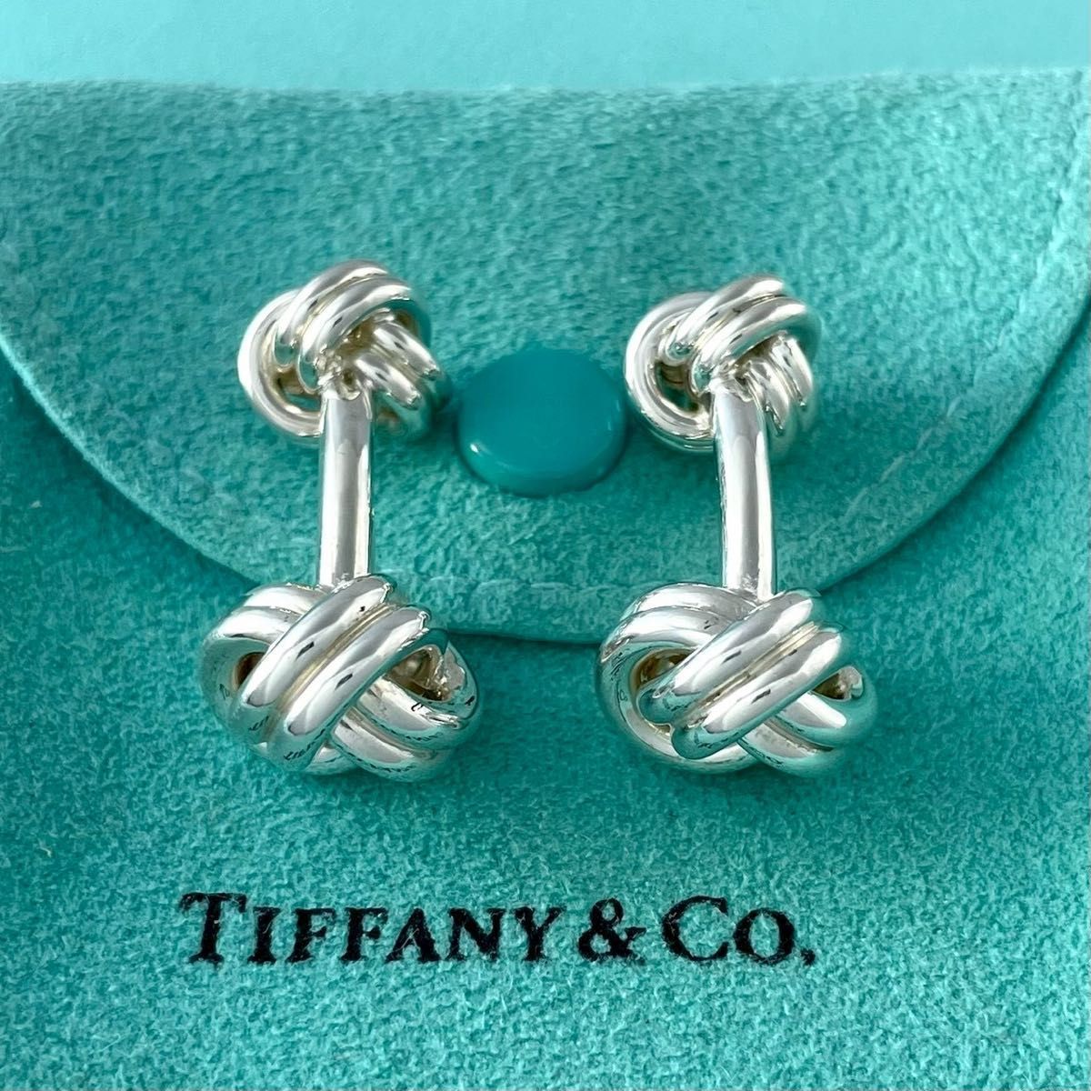 オールドティファニー ツイスト ノット カフス シルバー 925 VP2f