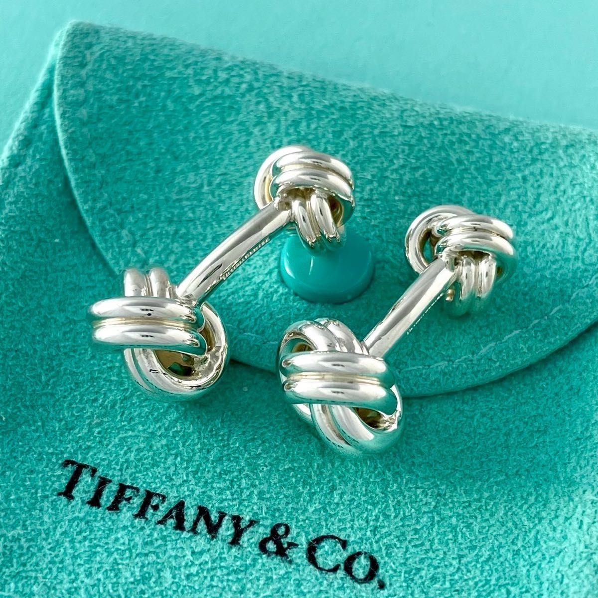 オールドティファニー ツイスト ノット カフス シルバー 925 VP2f
