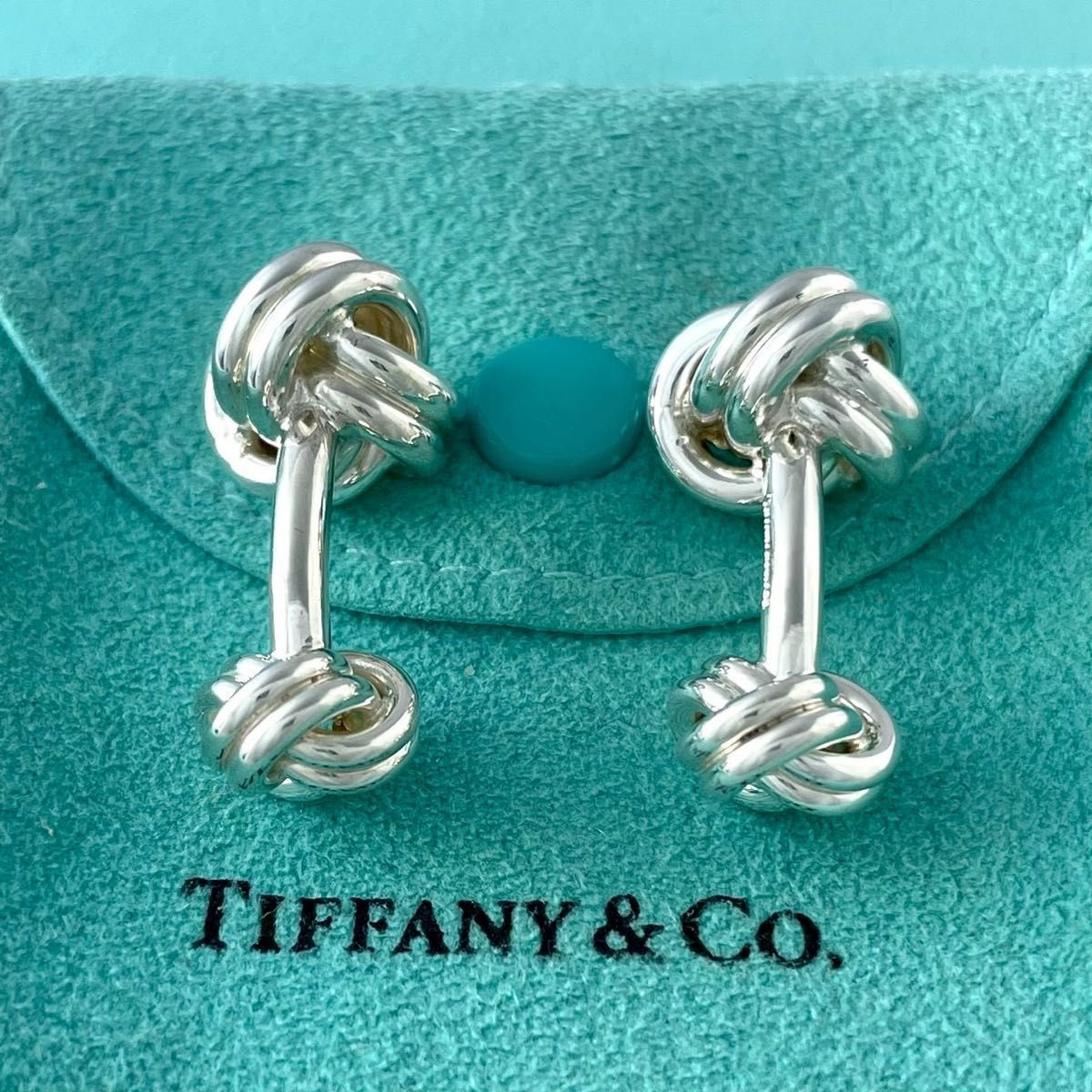 オールドティファニー ツイスト ノット カフス シルバー 925 VP2f