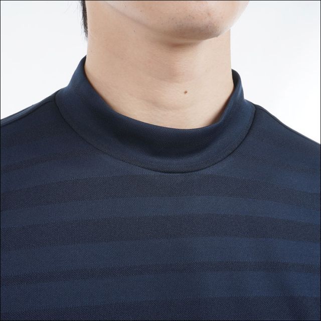 種類10：WHT(00)/3L トミーヒルフィガー フロントロゴ モックネック 半袖シャツ ゴルフウェア メンズ 2025年春夏モデル M-3L THMA520