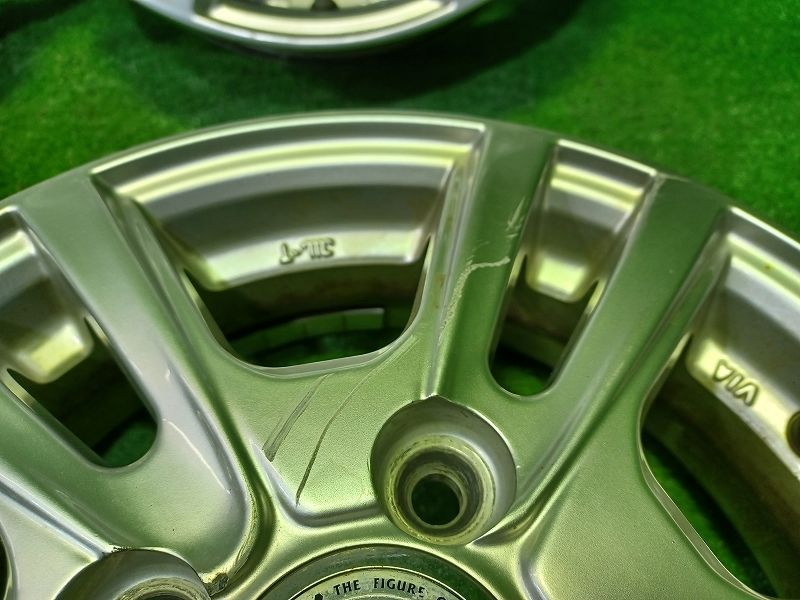 ジョーカー ウェッズ ﾊｲｾﾞｯﾄ ﾓｺ ホイール アルミ シルバー 13インチ 4 00 B 4穴 4本 100 43