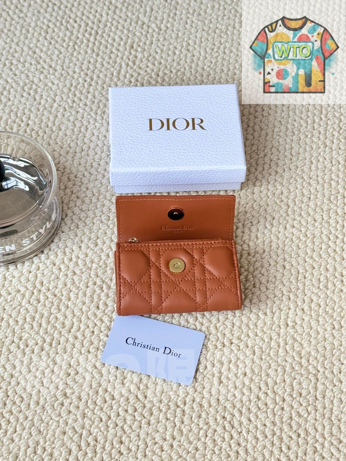 今日特価】My Dior Glycine ウォレット, ラズベリーピンク, 藤の花