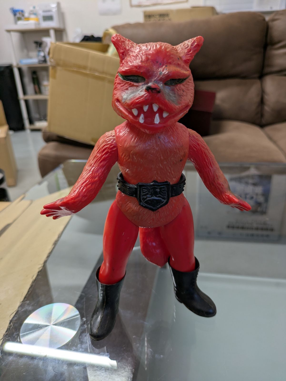 当時物 旧バンダイ ソフビ 当時 仮面ライダー ブルマァク マルサン