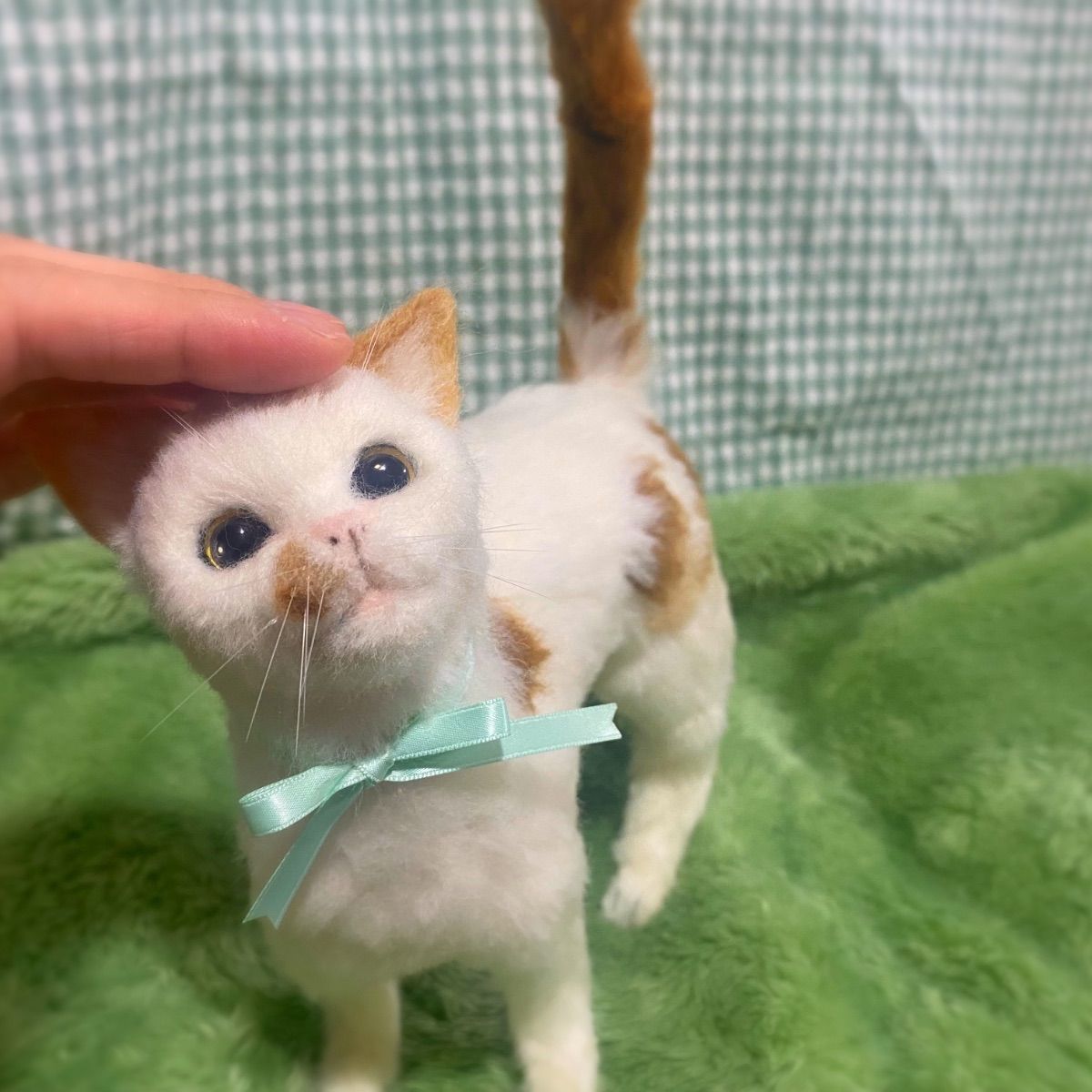 羊毛フェルト 猫ちゃんオーダー M,Lの 2サイズ - メルカリ