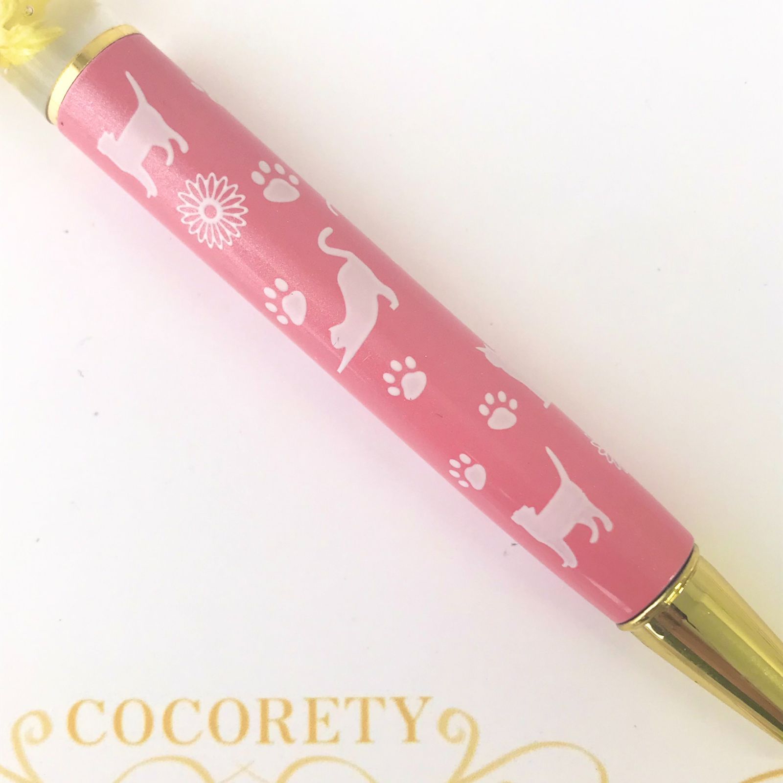 福祉施設制作】みっとんとん作 ボールペン 「ハーバリウムボールペン