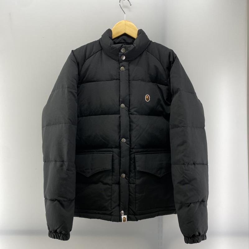 A BATHING APE ダウンジャケット ブラック サイズM ア ベイシング エイプ 24