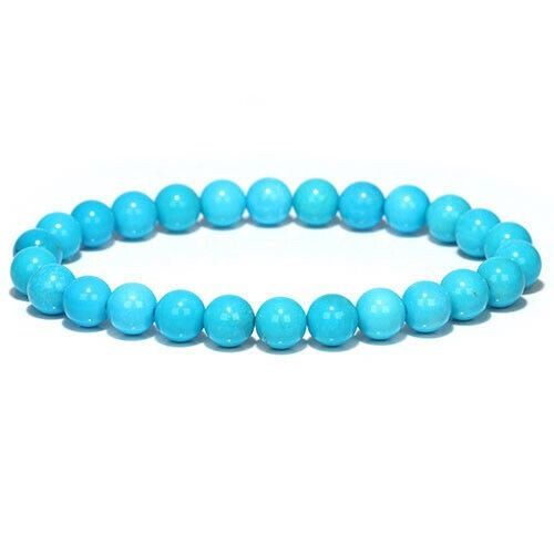 〔K2030-6〕 鑑別書付 約7mm アリゾナ スリーピングビューティーターコイズ ブレスレット Sleeping beauty turquoise