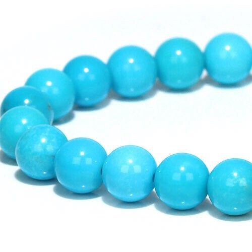 〔K 2030-6〕 鑑別書付 約7 mm アリゾナ スリーピングビューティーターコイズ ブレスレット Sleeping beauty turquoise