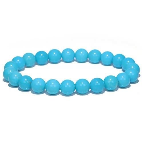 〔K2030-3〕 鑑別書付 約8mm アリゾナ スリーピングビューティーターコイズ ブレスレット Sleeping beauty turquoise